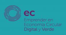 logo economía circular digital y verde